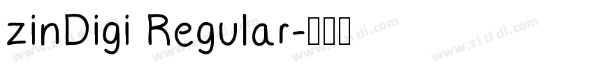 zinDigi Regular字体转换